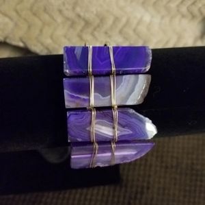 *NWOT* Purple Geode Bracelet